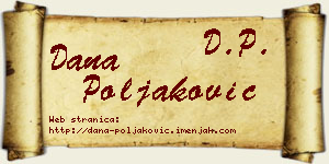 Dana Poljaković vizit kartica